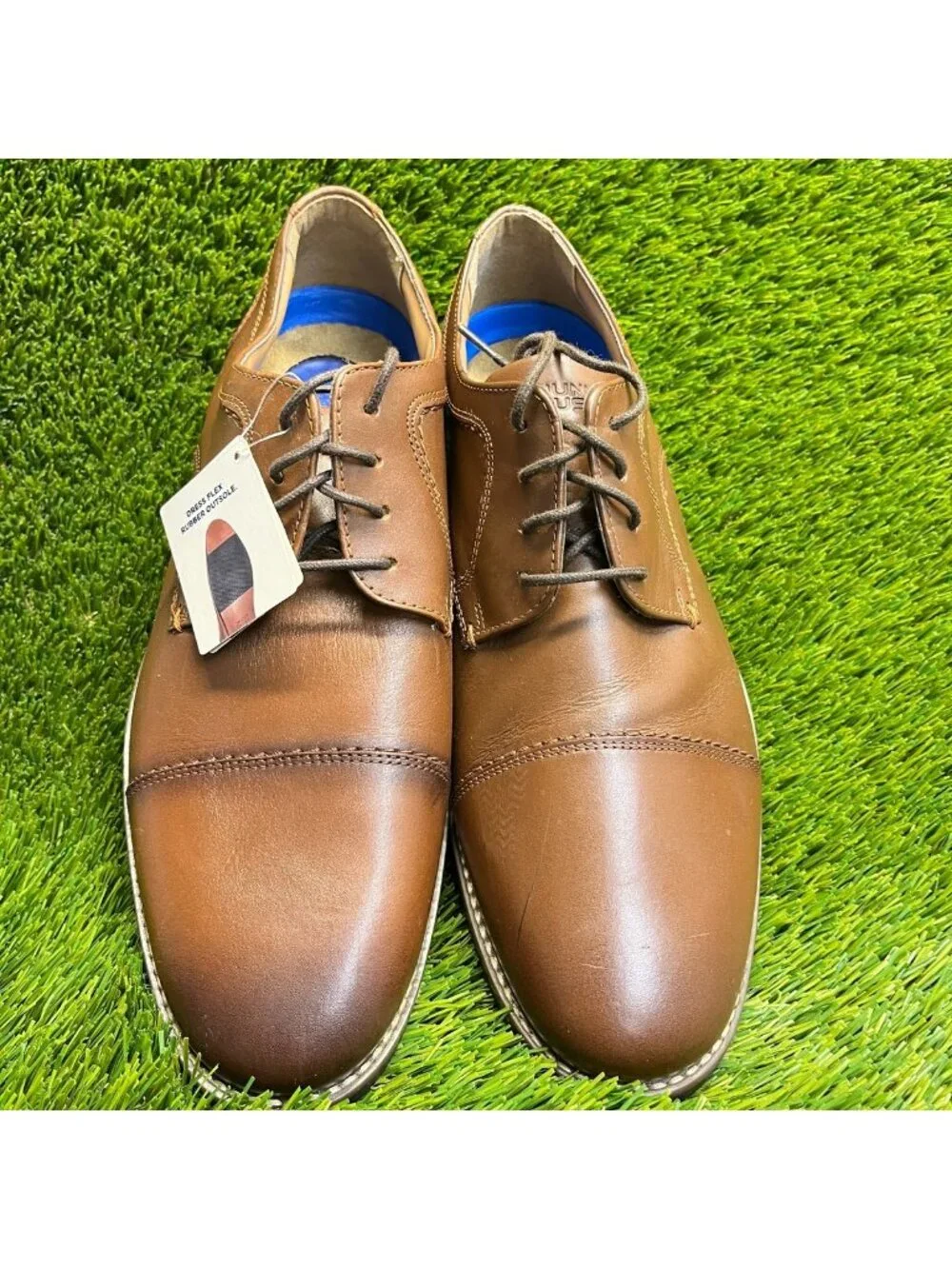 Nunn Bush Westwood Mens Size 10 Brown Classic Cap Toe Oxford Dress Shoes
